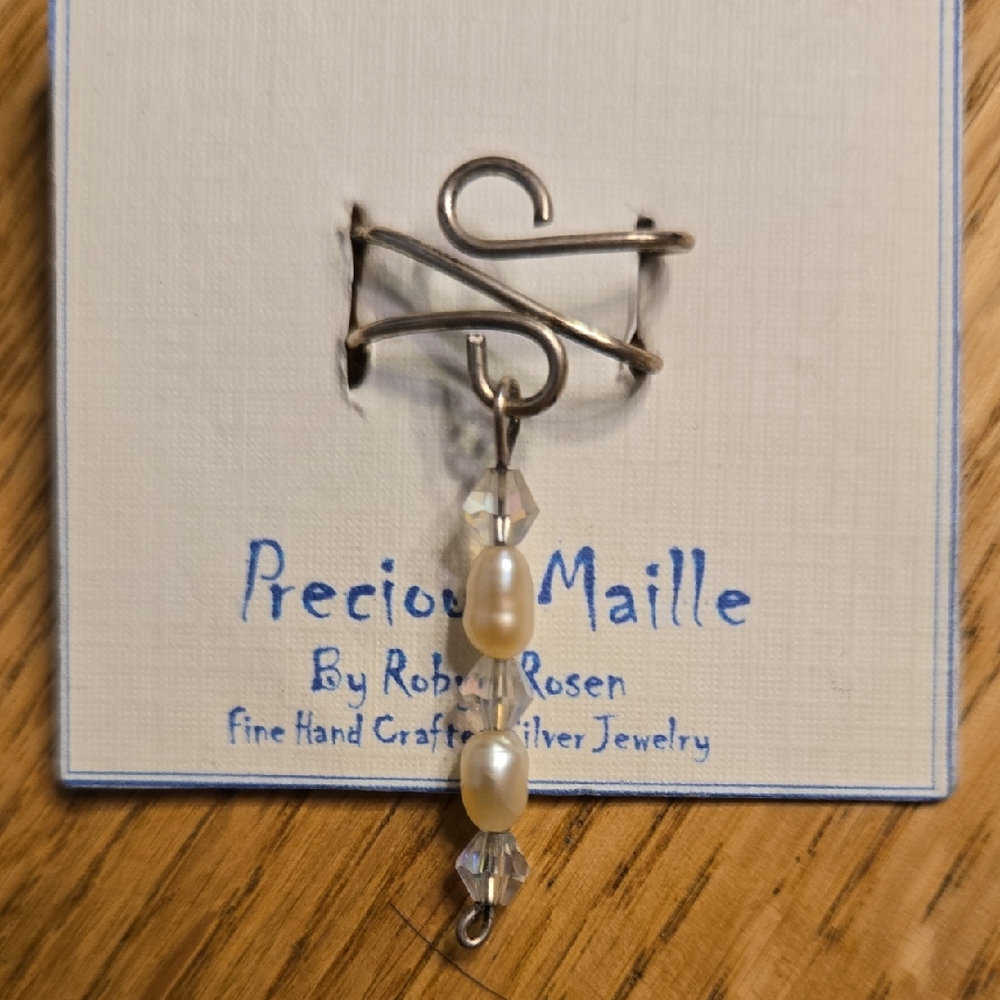 Sterling Silver and  Freshwater Pearl Br